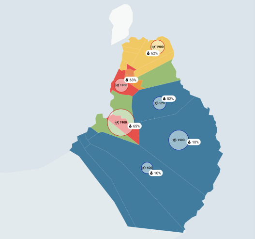 Regional hazard risk map